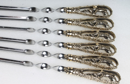 Набор шампуров с декоративным литьем "Благородный олень" (6 шт)